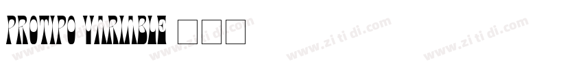 Protipo Variable字体转换